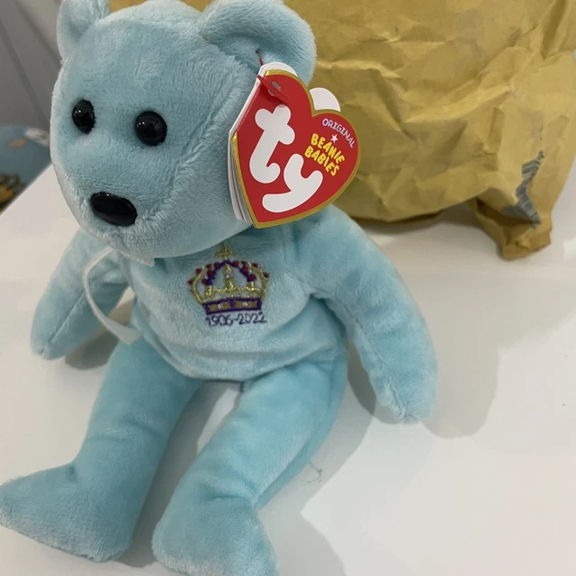 Ty Beanie Babies Queen Elizabeth Ii Soft Plush Toy Ltd Edition ⭐ New With Tags
