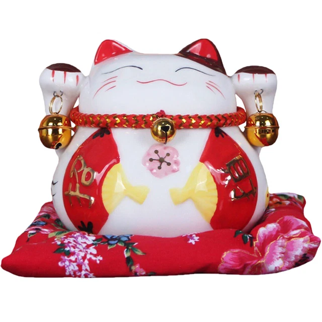 Keramik Geld Sparen Bank Maneki Neko Statue Geld Ändern Topf Ornament