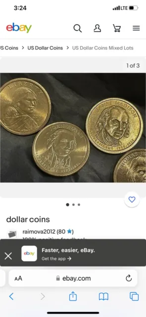 Gold coins dollar 250 coins