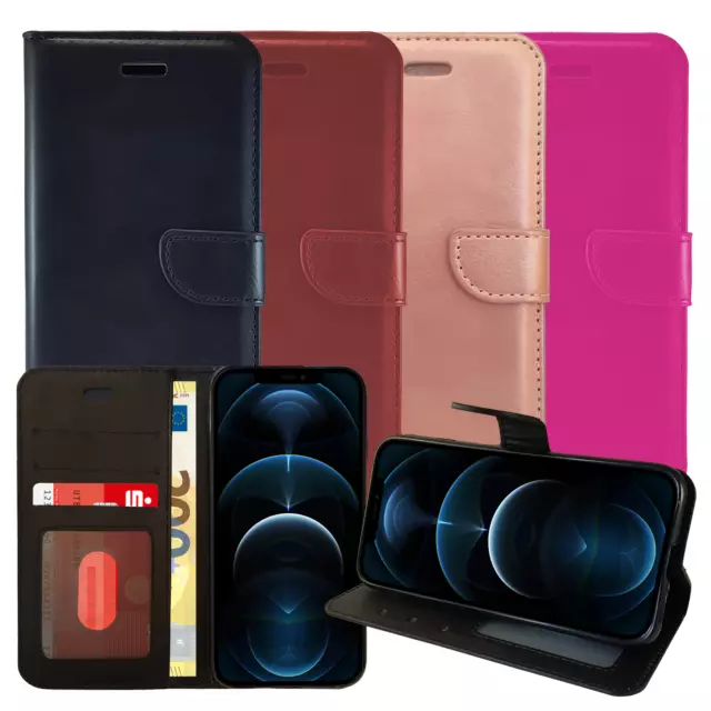 PREMIUM Handy Tasche für Apple iPhone - Premium Schutz Hülle Flip Case Cover