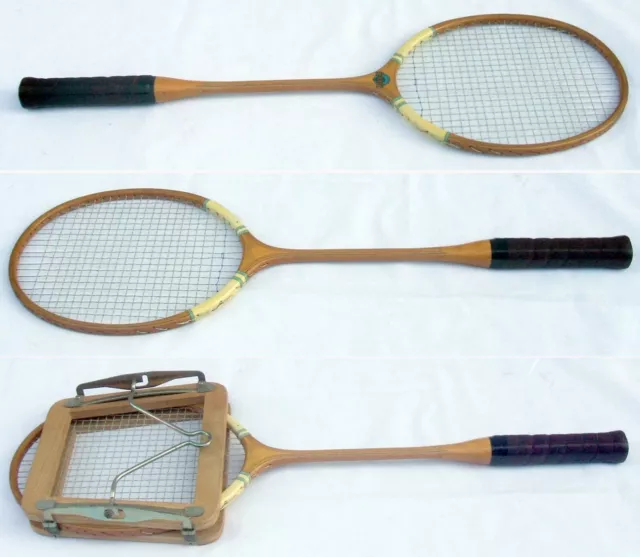 Raquette De Badminton - Cadre - Ancien - Vintage