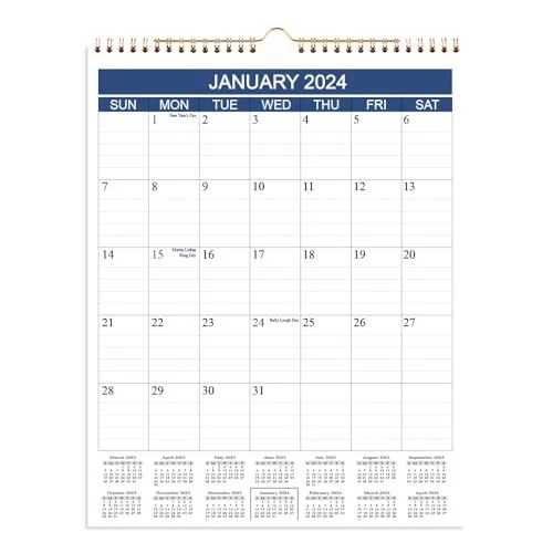 2024 CALENDARS - Wall Calendar from Jan 2024 to Dec 2024, 12 Monthly