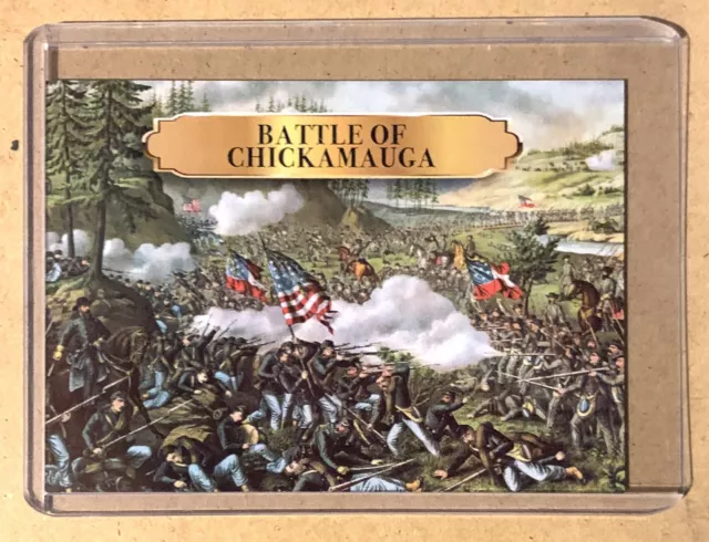 2019 Historic Autos 3/7 Bounty Card Civil War Divided Battle of Chickamauga #61