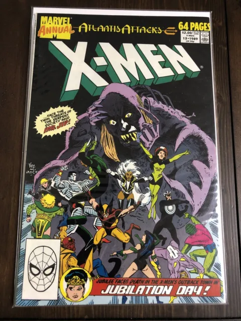 The Uncanny X-Men/Atlantis Attacks #13 Marvel Annual Comics 1989 VF Jubilation!