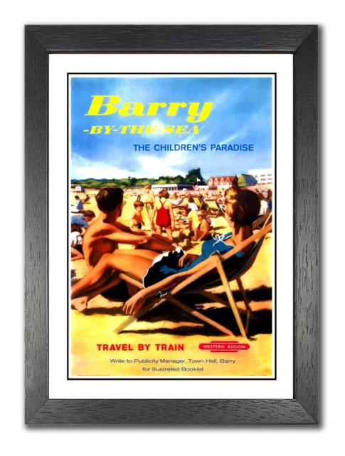 Barry By Sea Paradise Holiday Illustrated Holiday Vale of Glamorgan Wales Advert