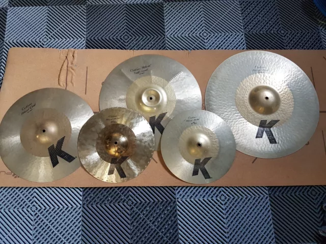 Zildjian K Custom Hybrid cymbal set (hi-hats, ride, crash, trash)