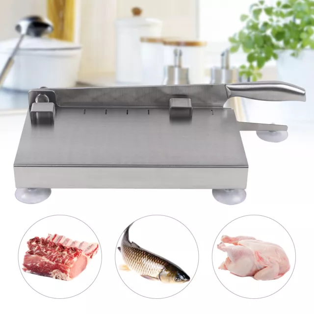Commercial Frozen Meat Slicer Manual Meat Cutter Cutting Machine Stainless Steel
