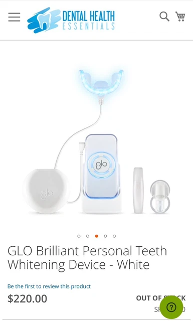 Kit completo de dispositivo de blanqueamiento Glo brillante - nuevo sin caja o etiquetas