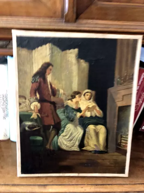 Una Coppia Di Oli Su Tela Del Xix Secolo Scuola Francese  Mancanze Il  Secondo