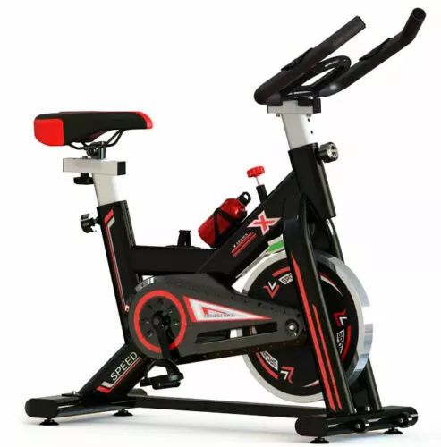 PRO Indoor Cycling Exercise Bike Aerobic Studio Adjustable Cycle Home Cardio LCD