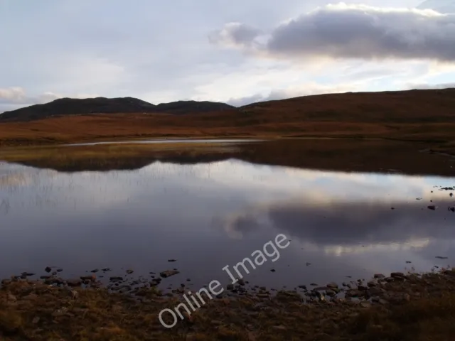 Photo 6x4 Loch an Duibhe above Dundonell Ardindrean  c2011