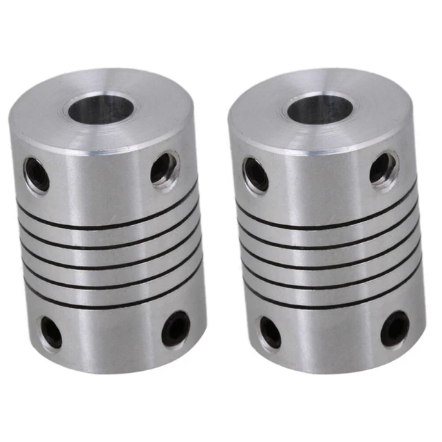 2 pezzi accoppiamento albero 6 mm accoppiamenti flessibili passo avvolgimento accoppiatore