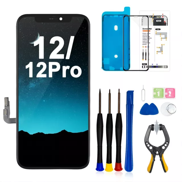 Für iPhone 12 / 12 Pro Display Komplett LCD OLED Bildschrim Touch Screen +Rahmen