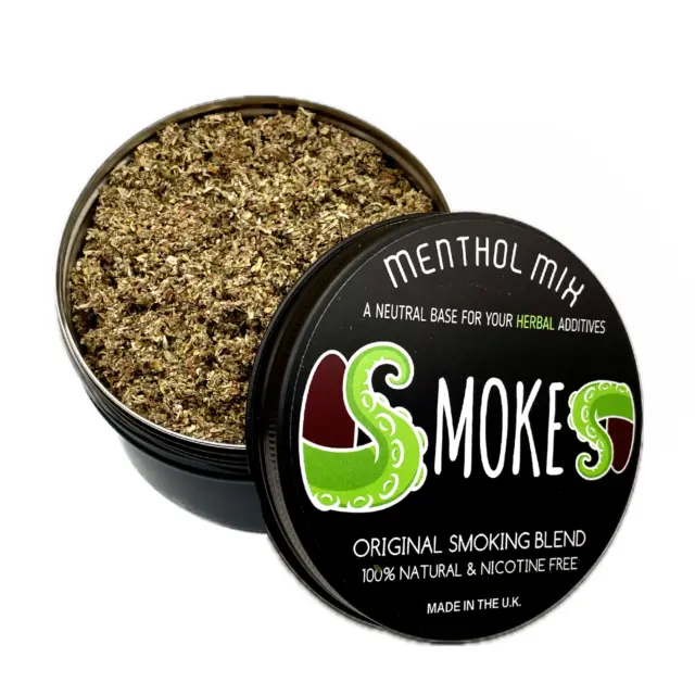 Green Tentacle - Menthol Mix - 30g Herbal smoking blend, tobacco alternative