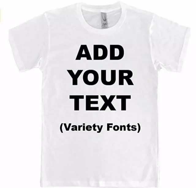 Personalized Custom T-shirts Choose Your Own Text Image Logo 2