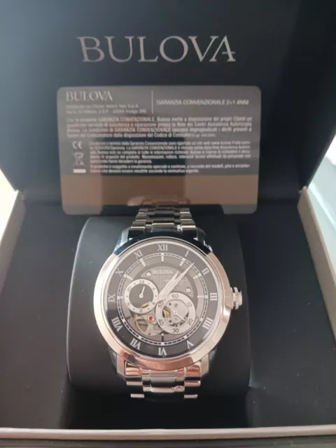 Orologio Uomo Bulova Automatic Ref.96a119 Garanzia Di 2 Anni 2