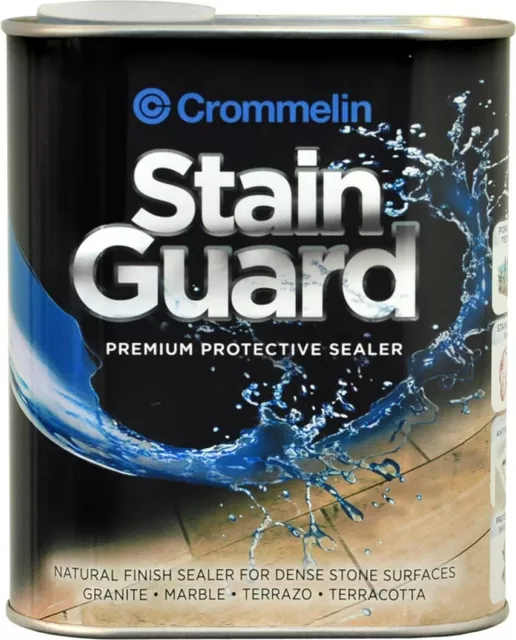 Crommelin Stain Guard Natural Finish Sealer Stain Protection Stone Granite 1L