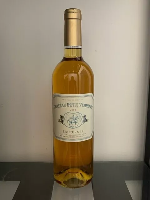 1  Chateau PETIT-VEDRINES 2010 Grand Vin de SAUTERNES Très beau niveau