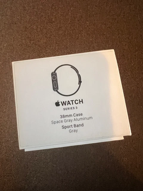 Apple Watch Series 3 *EMPTY BOX ONLY* 38mm Space Gray + Gray