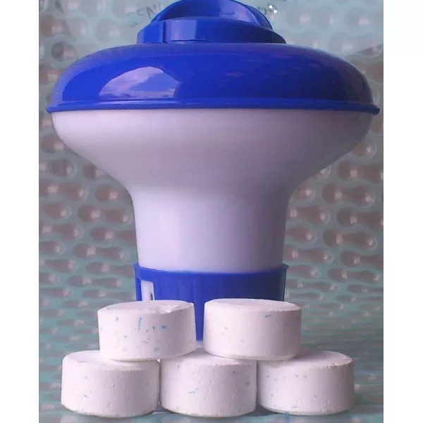 Chlorine Bromine Dispenser with 20 Tablets for Spa Hot Tub Swimming Pool