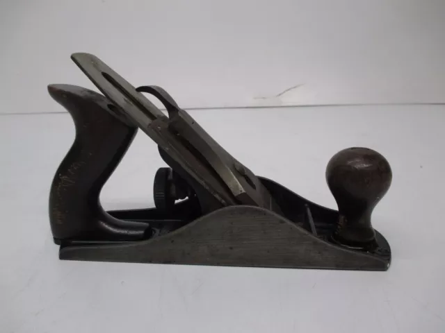 Vtg Stanley Bailey No 4 Smooth Bottom Plane Hand Tool Woodworking 9 3/8"