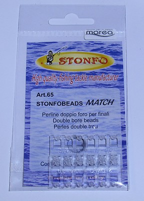 Art Stonfo art 66  Beads Deep PERLINE X CRARE BRACCIOLI SURF CASTING DOPPIO FORO 
