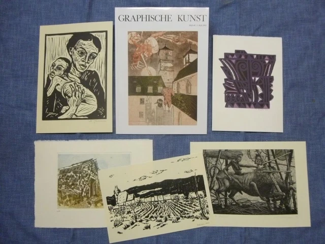 Graphische Kunst Heft 40 / 1. Heft 1993 Ausgabe B mit Originalgraphik-Beilagen V