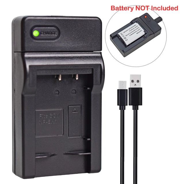 Caricabatterie USB Per Sony Cybershot DSC-H400 E HX300 – Stazione Di Ricarica 4.2V