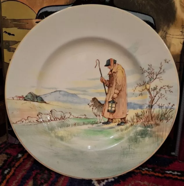 Rare Royal Doulton Series Ware Side Plate 'The Cotswold Shepherd '