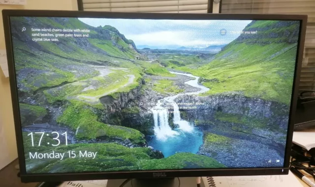 Dell P2417H 24" FHD IPS Widescreen LCD Monitor Black Displayport HDMI VGA (RefC1