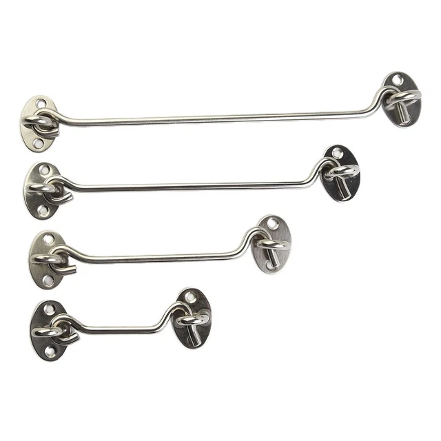 Loquets De Porte Avec Crochets Et Vis - Placage Fini - Uxcell - 8 Pièces