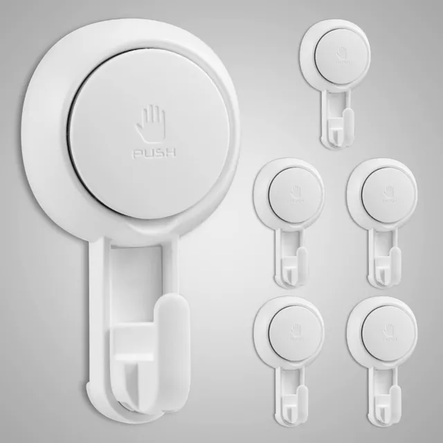 ilikable Bathroom Suction Hook 4 Packs, Detachable and Reusable Door Hook...