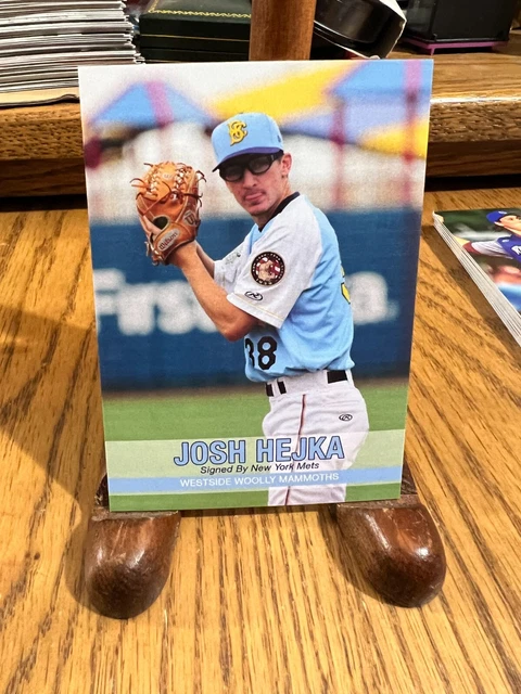Josh Hejka Westside Wooly Mammoths Baseball Card Brookyln Cyclones NY Mets