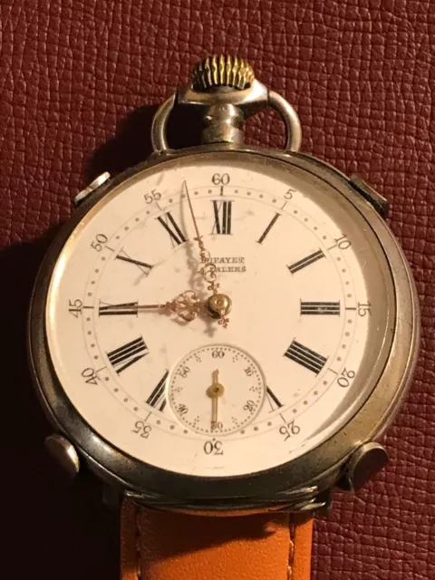 Montre gousset ancre ligne droite 15 rubis spiral top breguet