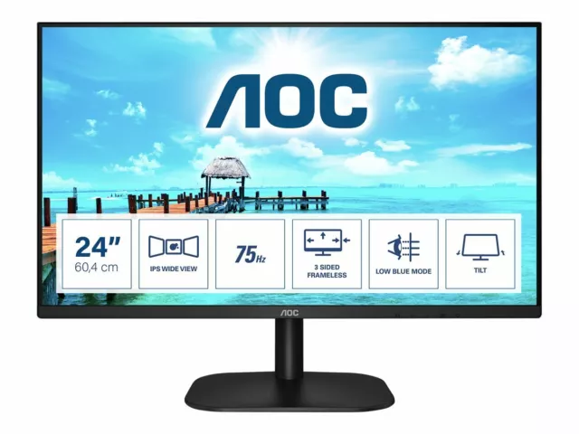 AOC 24B2XH/EU LED-Monitor 60 cm (24) (23.8 sichtbar) ~D~