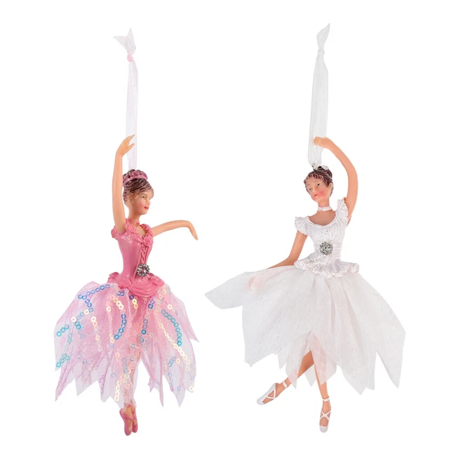 2 Pcs Ornamenti Pendolo Della Ragazza Di Balletto Decorazioni Natalizie Decorare