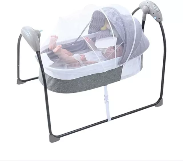 Electric Baby Swing Cradle Bluetooth Music Remote Rocker Bouncer Swing bed 2in1