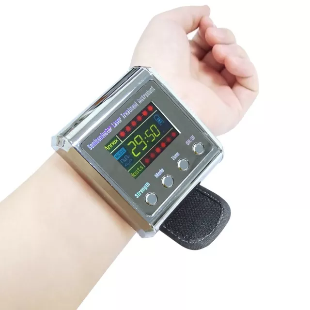 650nm Lasertherapie Armbanduhr für Diabetes Bluthochdruck Thrombose Cholesterin