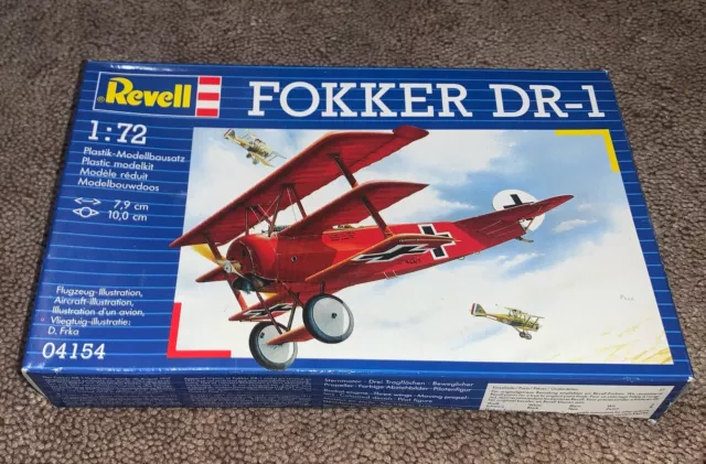 Revell Fokker DR-1 (1/72) Scale WW1 Fighter Model Kit 04154