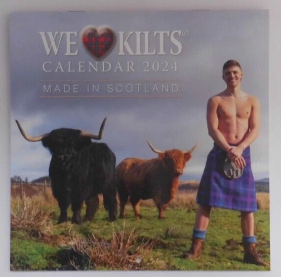 WE LOVE KILTS Compact Calendar 2024 Scottish Christmas New Year Made in