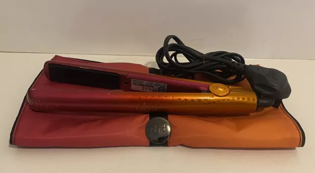 GHD 5.0 Jemella Limited Coral Ombre Hair Straighteners Fully Working Heat Mat