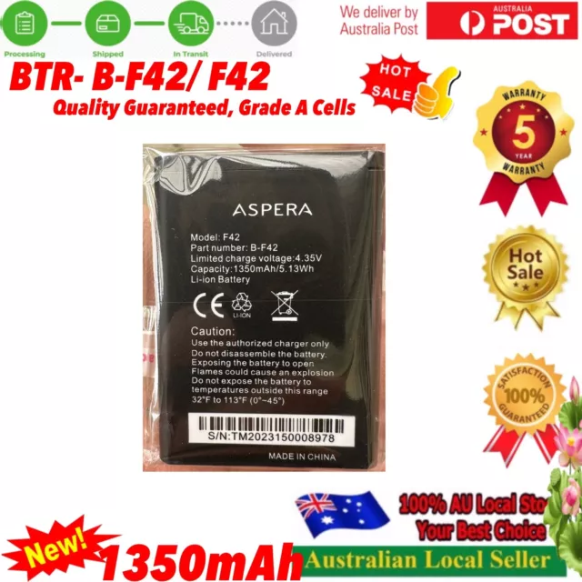2023 New Replacement Battery Suits Aspera F42 Flip Mobile Phone / B-F42
