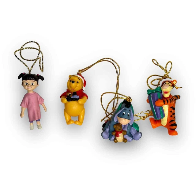 DISNEY WINNIE THE Pooh Tigger and Eeyore Boo Miniature Christmas Tree