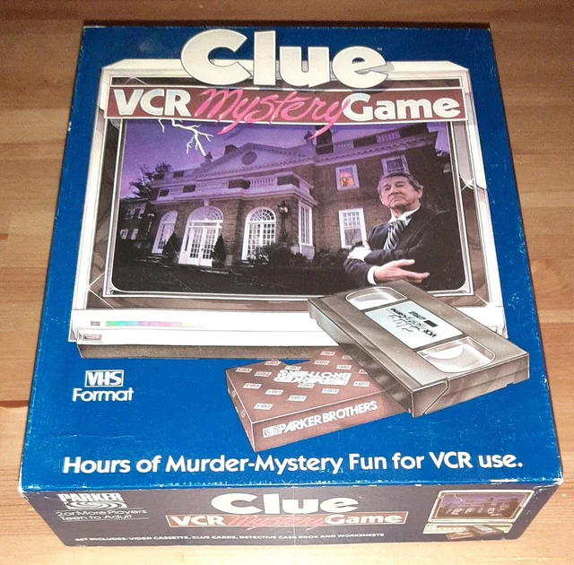 CLUE VCR MYSTERY Game VHS Format 1985) Vintage 15.55