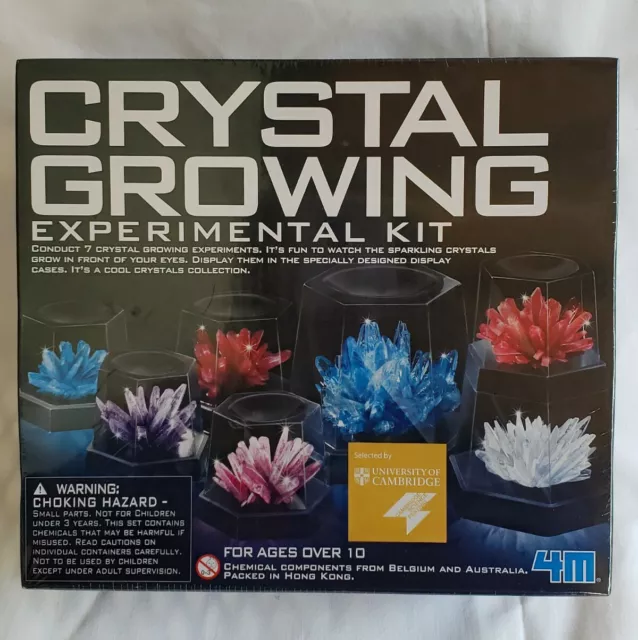 4M Crystal Growing Experimental Science Kit Lab for Kids 7 Different Experiments
