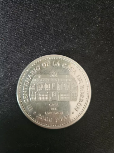 Moneda De 2000 Pesetas De Juan Carlos I Del Año 1998.De Plata.