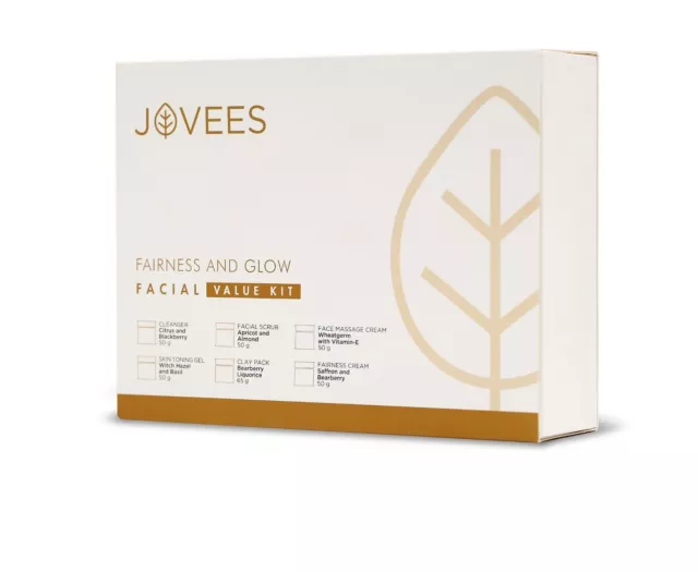 Jovees Herbal Brightening & Glow Facial Kit 315g for complexion & youthful Glow