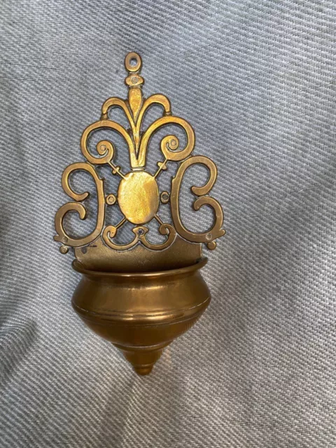 Ornate Brass Ornate Wall Pocket