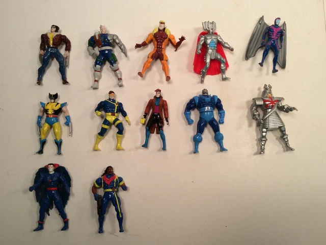 12 Vintage X-Men Steel Mutants 1994 ToyBiz Die Cast Ation Figures Rare