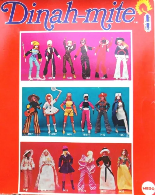 1974 DINAH-MITE & DON 8" mego doll -- Head Shirt Pants Dress Shoes Boots Skis es